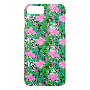 ジャングルの花が咲く熱帯の模様 iPhone 8 PLUS/7 PLUSケース