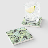 ジャングルの花パターン2 ストーンコースター (横)