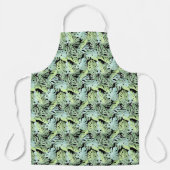 ジャングルの花柄 エプロン (正面)