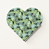 ジャングルの花柄 ノートブック (裏面)