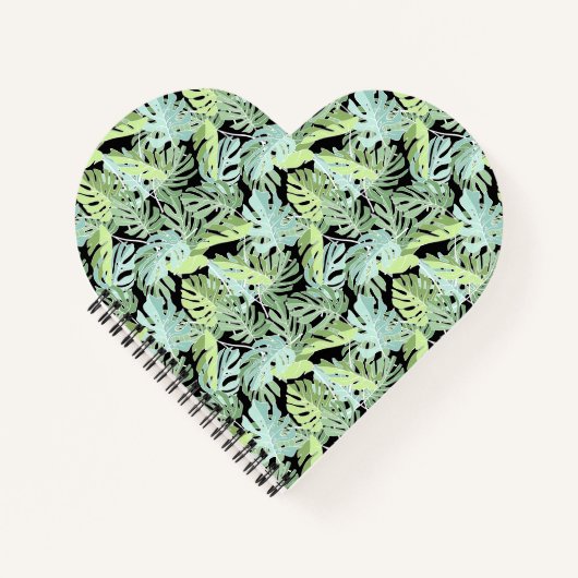 ジャングルの花柄 ノートブック (正面)