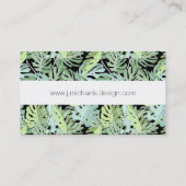 ジャングルの花柄|名前の追加 名刺 (裏面)