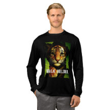 ジャングルの葉の中の勇敢なトラの子 | メンズTシャツ