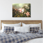 ジャングルの蘭とハミングバード， 1872 キャンバスプリント (インサイチュ (寝室))