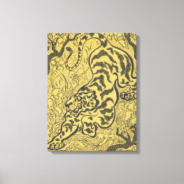 ジャングルの虎（野生動物）（ポール・ランソン著） キャンバスプリント