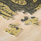 ジャングルの虎（野生動物）（ポール・ランソン著） ジグソーパズル (側面)