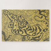 ジャングルの虎（野生動物）（ポール・ランソン著） ジグソーパズル (横)