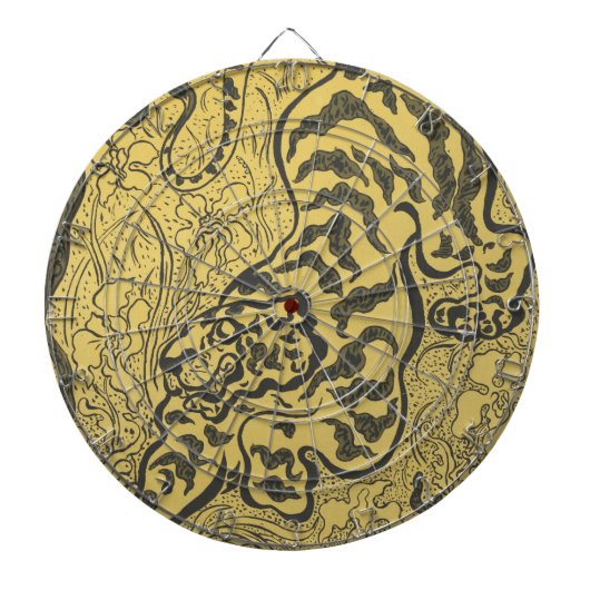 ジャングルの虎（野生動物）（ポール・ランソン著） ダーツボード (正面)