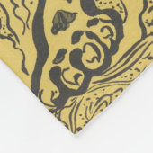 ジャングルの虎(野生動物)(ポール・ランソン著) フリースブランケット (角)