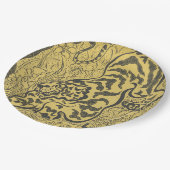 ジャングルの虎(野生動物)(ポール・ランソン著) ペーパープレート (アングル)