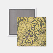 ジャングルの虎（野生動物）（ポール・ランソン著） マグネット (正面/裏面)