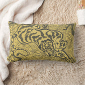 ジャングルの虎(野生動物)(ポール・ランソン著) ランバークッション (ブランケット)