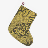 ジャングルの虎（野生動物）（ポール・ランソン著） ラージクリスマスストッキング (正面 (吊り時))