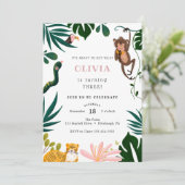 ジャングルの誕生日パーティー 招待状 (スタンド正面)