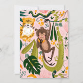 ジャングルの誕生日パーティー 招待状 (裏面)