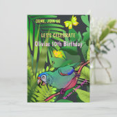 ジャングルの誕生日パーティー 招待状 (スタンド正面)