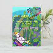 ジャングルの誕生日パーティー 招待状 (スタンド正面)