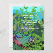 ジャングルの誕生日パーティー 招待状 (裏面)