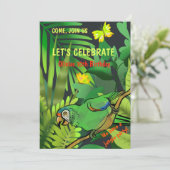 ジャングルの誕生日パーティー 招待状 (スタンド正面)