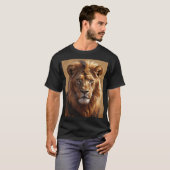 ジャングルの調和: 一緒にいるゴリラの家族 Tシャツ (正面フル)