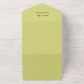 ジャングルの赤ちゃんシャワーと本すべて一つの招待状 オールインワン招待状 (外側)