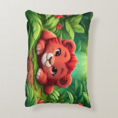 ジャングルの赤ちゃんライオン アクセントクッション (裏面(縦))