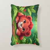 ジャングルの赤ちゃんライオン アクセントクッション (正面(垂直))