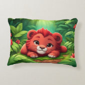 ジャングルの赤ちゃんライオン アクセントクッション (裏面)