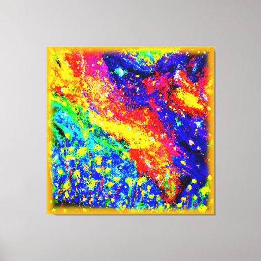 ジャングルの踊りが空に。買今 キャンバスプリント (正面)