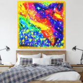 ジャングルの踊りが空に。買今 キャンバスプリント (インサイチュ (寝室))