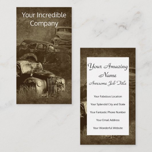 ジャングルの車 名刺 (正面/裏面)