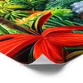 ジャングルの風景ポートレート ポスター (角)