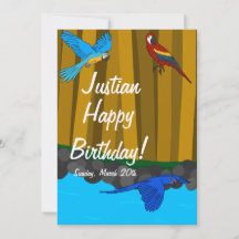 ジャングルの鳥の誕生日パーティー