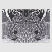 ジャングルの黒豹 - 鉛筆画 薄葉紙 (正面)