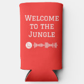 ジャングルのspotifyコードへようこそ スリム缶クーラー (正面)