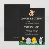 ジャングルはブックカード、サファリを持って来ますブックカードを持って来ます エンクロージャーカード (正面/裏面)