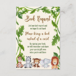 ジャングルはブックカード、サファリを持って来ますブックカードを持って来ます エンクロージャーカード