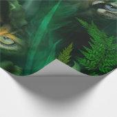 ジャングルは芸術のギフト用包装紙を注目します ラッピングペーパー (角)