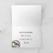 ジャングルぶら下がったの眠れる茶色のナマケモノ シーズンカード (内部)