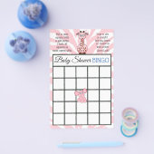 ジャングルまたは動物園の動物をテーマにした赤ちゃんシャワーゲーム チラシ (シングル)