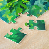 ジャングルを探検するおもしろいを持つ小海賊 ジグソーパズル (側面)