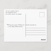 ジャングルを着て全行程 |写真モダンクリスマスカード ポストカード (裏面)