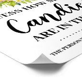 ジャングルアニマスキャンディベビーシャワーゲームの数 ポスター (角)