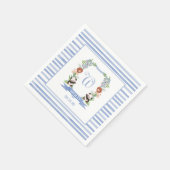 ジャングルアニマルクレストボーイベビーシャワーナプキン スタンダードカクテルナプキン (角)