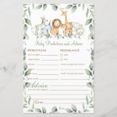 ジャングルアニマルグリーンベビー予測とアドバイス (正面)