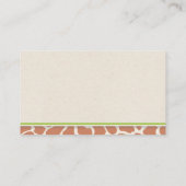 ジャングルアニマルサファリベイビーシャワーおむつラッフル エンクロージャーカード (裏面)