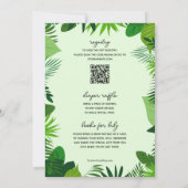 ジャングルアニマルサファリボーイ赤ちゃんシャワーすべて1つ 招待状 (裏面)