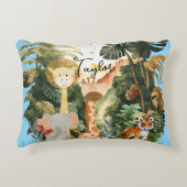 ジャングルアニマルズエキゾチックなサファリドリーム アクセントクッション (正面)