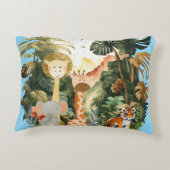 ジャングルアニマルズエキゾチックなサファリドリーム アクセントクッション (裏面)