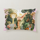 ジャングルアニマルズエキゾチックなサファリドリーム アクセントクッション (裏面)